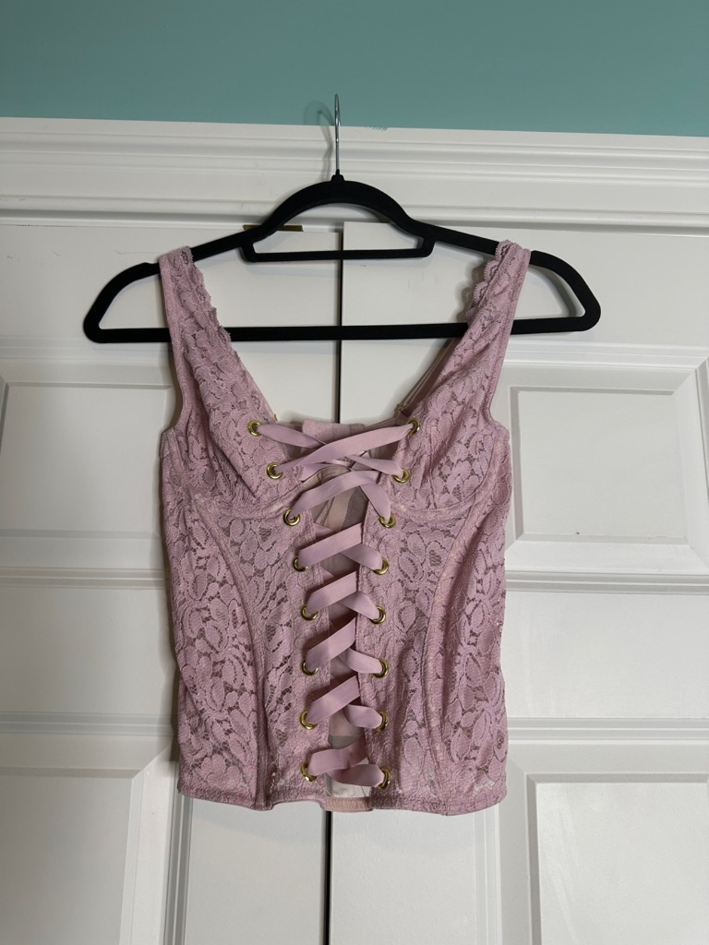 Victoria’s Secret Dream Angel Lace Corset Top Sz34B